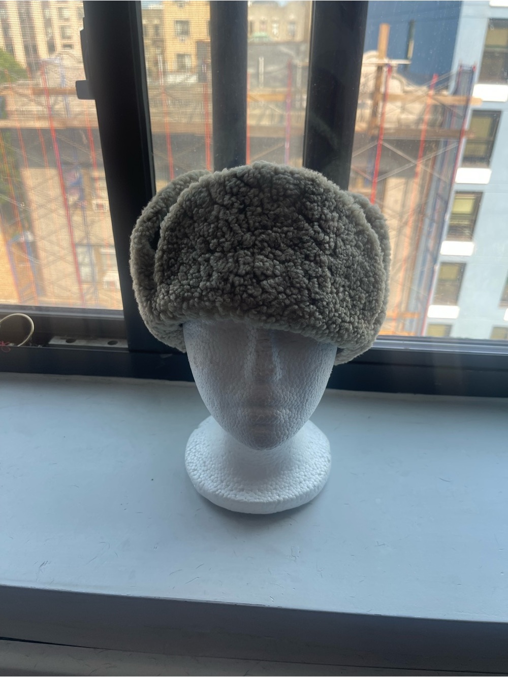 Lia Women’s Faux Shearling Ushanka Hat - Taupe/Gray